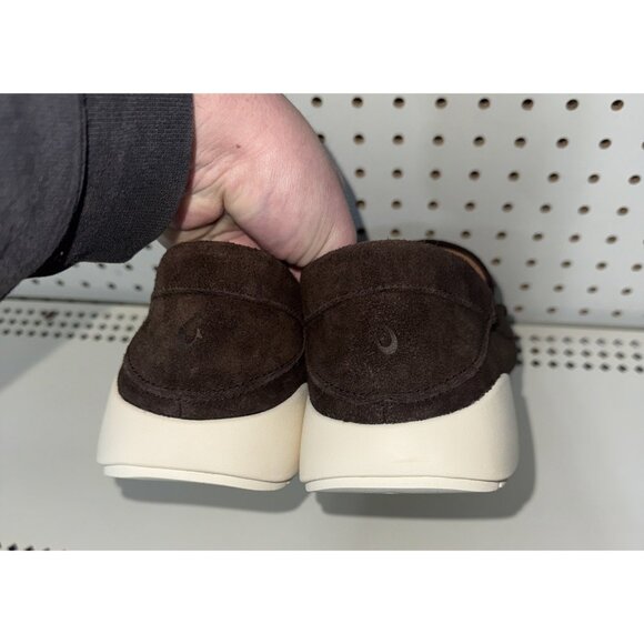 OluKai Ka'a Mens Casual Suede Slip On Driving Loafers Shoes Mocs Size 10 Brown - Picture 3 of 8